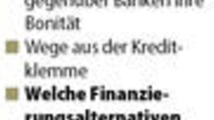 Finanzierungsalternativen