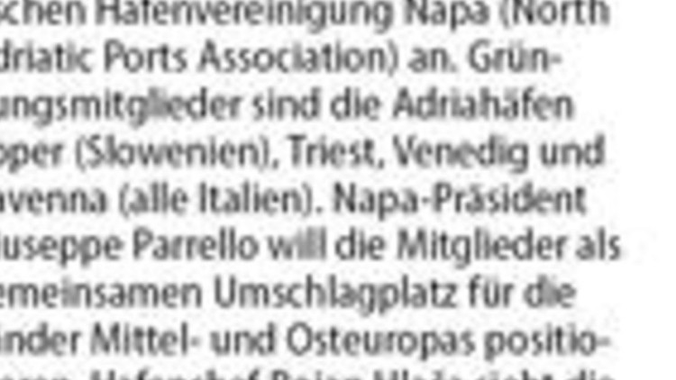 Hafen Rijeka wird fünftes Napa-Mitglied Hafen Rijeka wird fünftes Napa-Mitglied