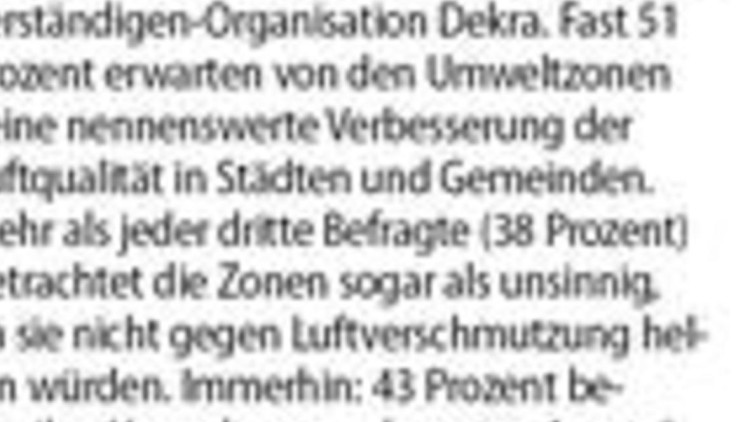 Mehrkosten: der Umwelt zuliebe