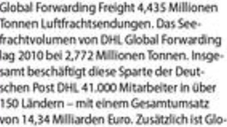 DHL Global Forwarding DHL Global Forwarding