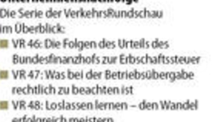Betriebsübergabe bei ERA