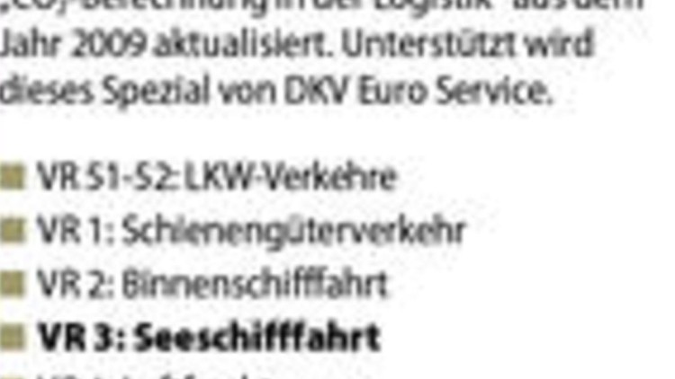 CO2-Berechnung – Seeschifffahrt