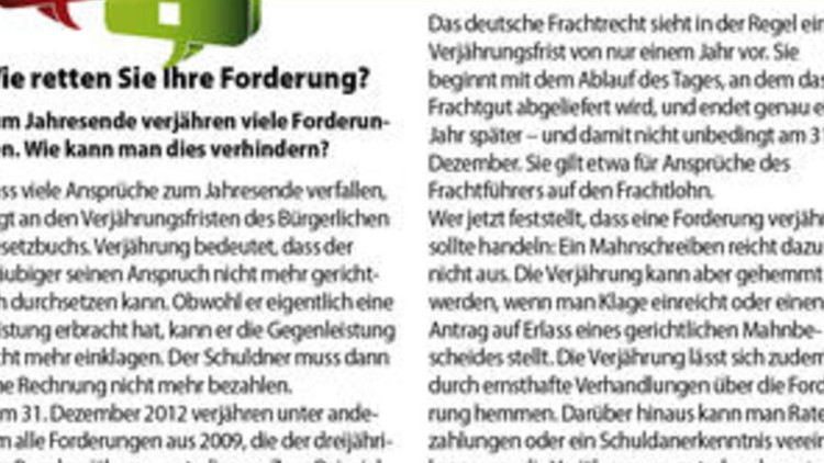 Gestellung nur noch am Airport
