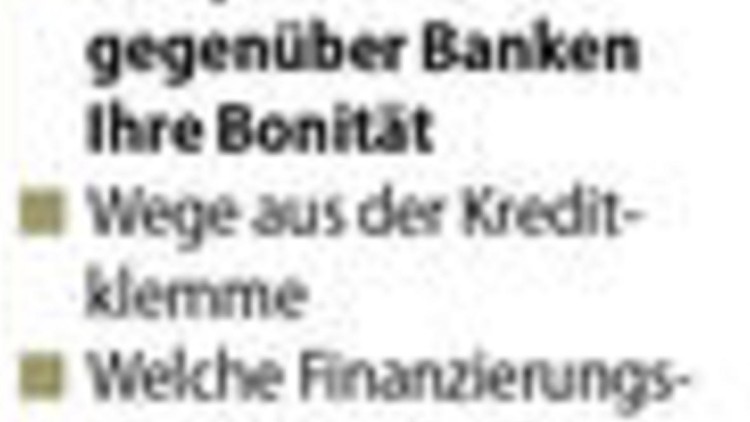 VerkehrsRundschau-Serie, Teil 1: Bonität