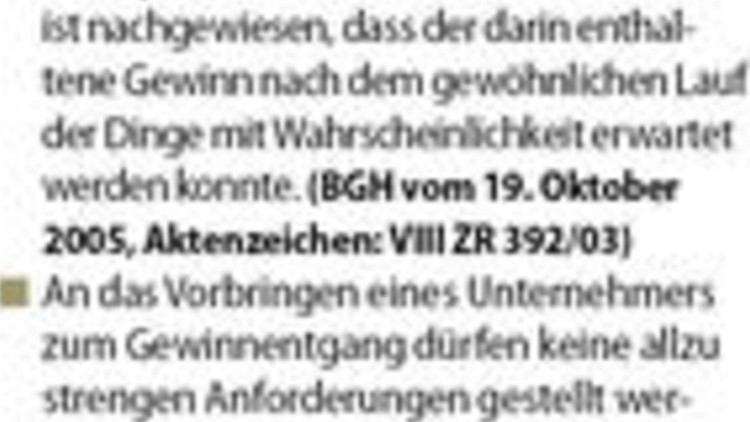 Ausfallschaden