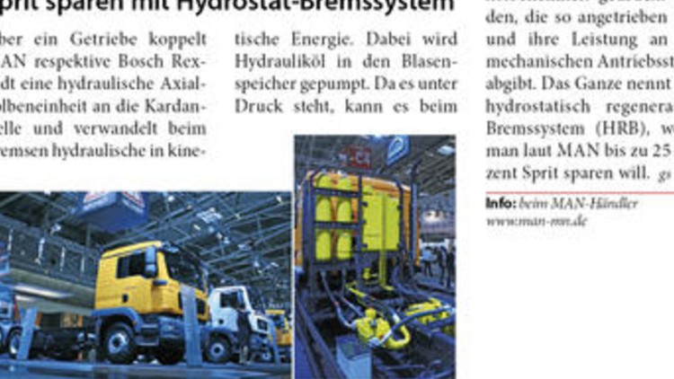 Scania als Hydrostat-Kehrmaschine Scania als Hydrostat-Kehrmaschine