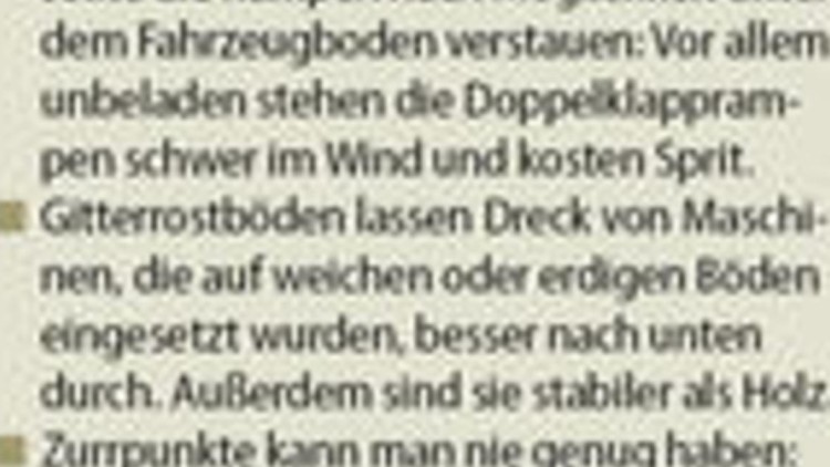 Tieflader für Zugangstechnik