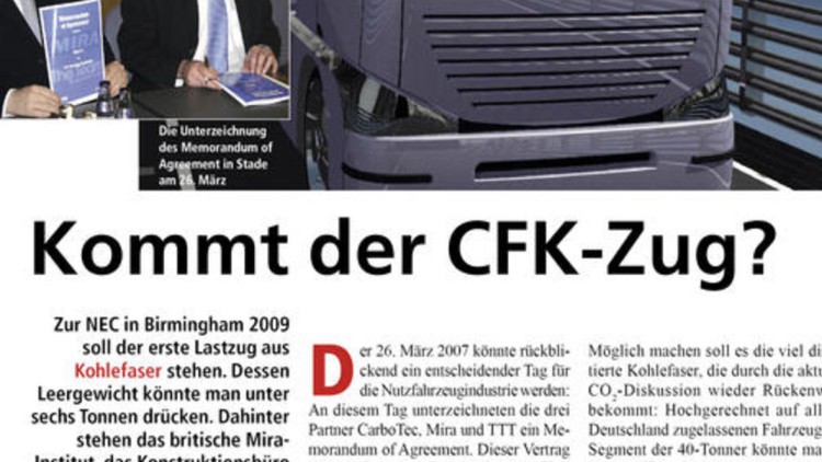Kommt der CFK-Zug? Kommt der CFK-Zug?