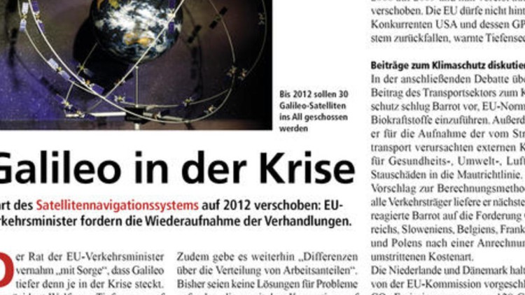 Galileo in der Krise Galileo in der Krise