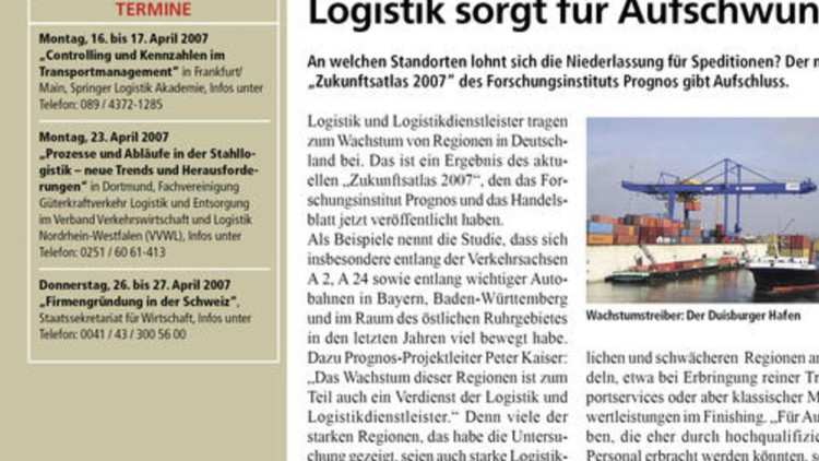 Logistik sorgt für Aufschwung