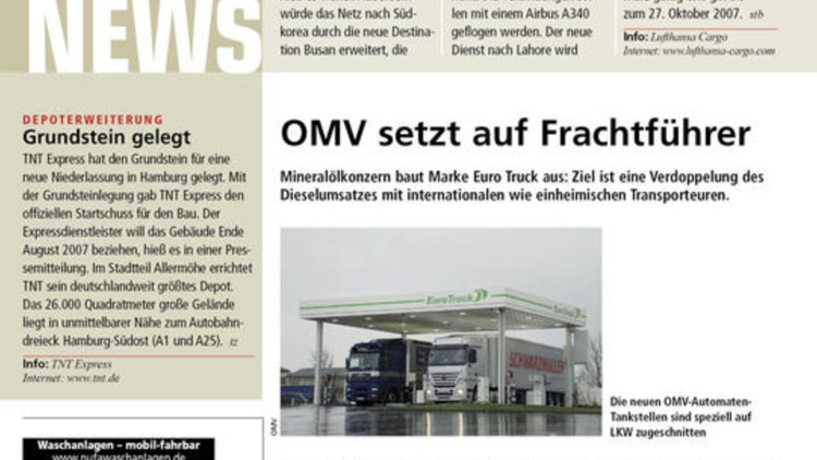 OMV setzt auf Frachtführer OMV setzt auf Frachtführer