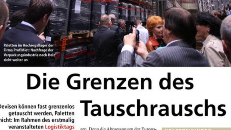 Paletten im Hochregallager der Firma ProfiMiet: ... Paletten im Hochregallager der Firma ProfiMiet: ...