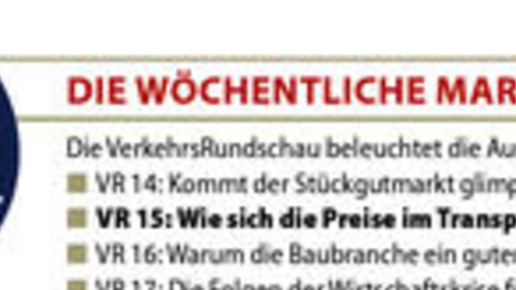 Frachtpreise 2008 deutlich gestiegen