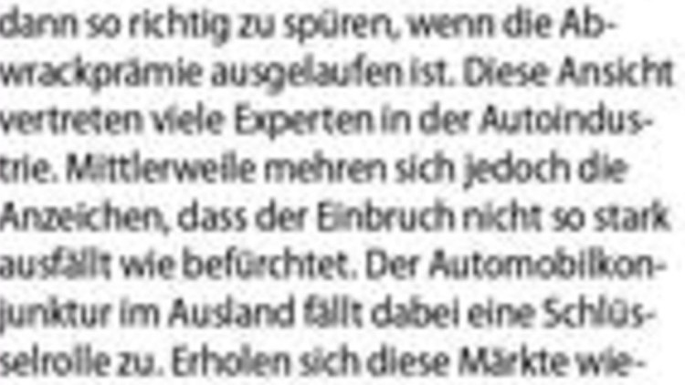  Es geht rund in der Autoindustrie