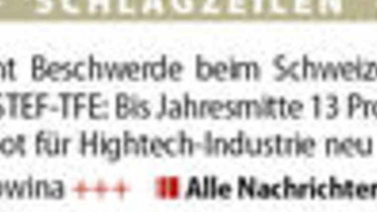 Schlagzeilen +++ Schlagzeilen +++ Schlagzeilen