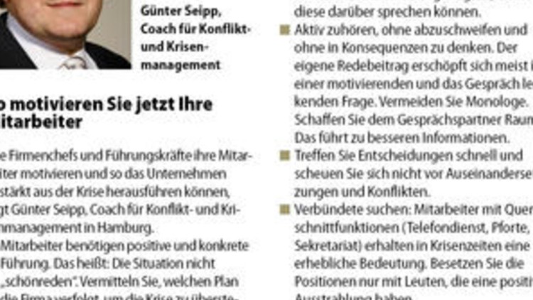 Mitarbeiter in Krisenzeiten motivieren