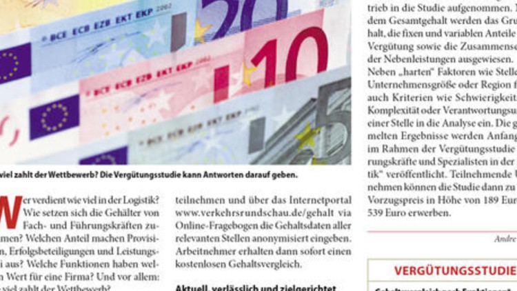 Logistik-Vergütungsstudie: 