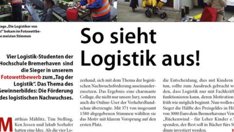 Die Collage 'Die Logistiker von morgen!' bekam im ...