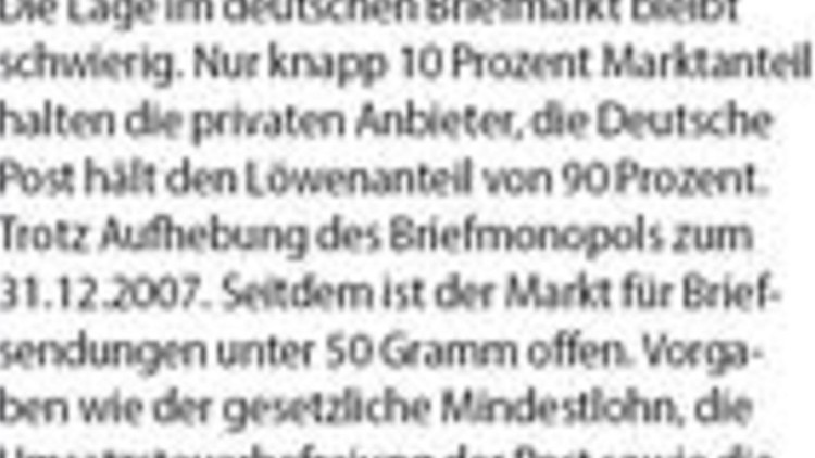 Kommt es im Briefmarkt zur Megaallianz? 