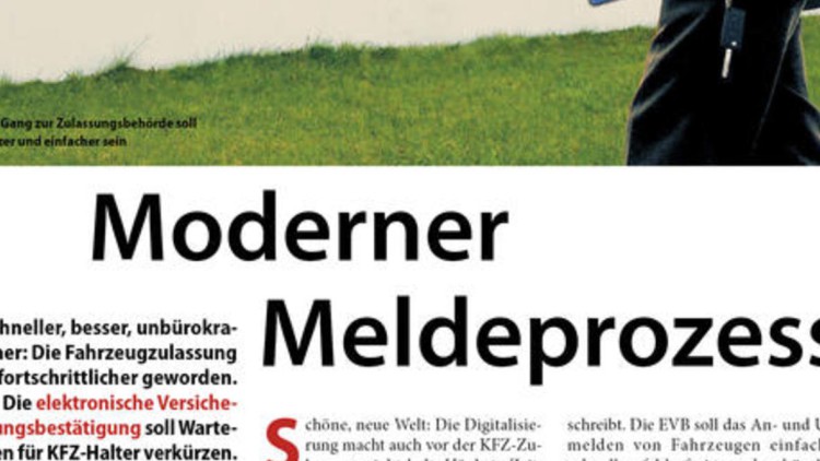   Moderner Meldeprozess