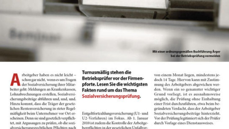 Wenn der Prüfer kommt