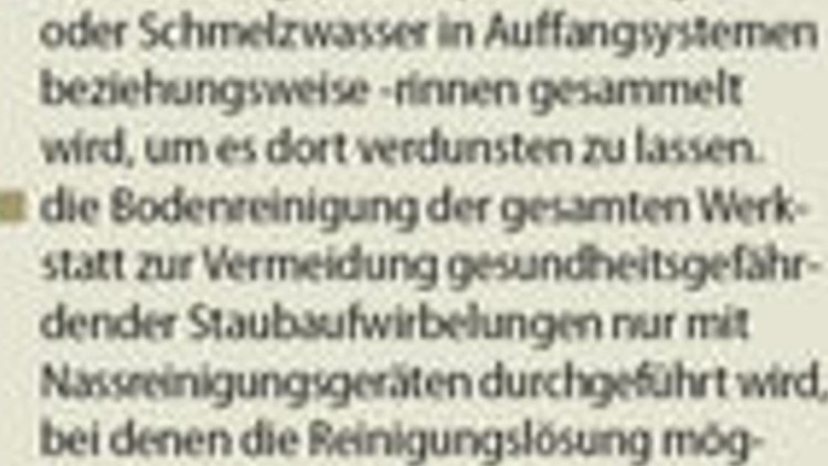 Trockenlegung