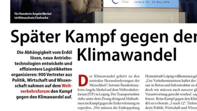 Später Kampf gegen den Klimawandel