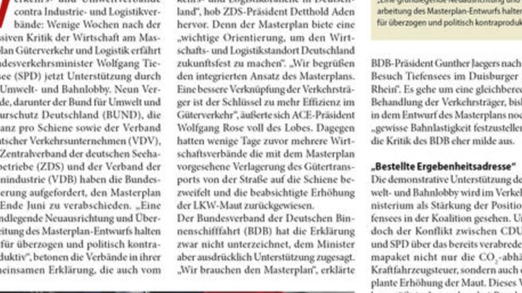 Bundesverkehrsminister Wolfgang Tiefensee freut ...