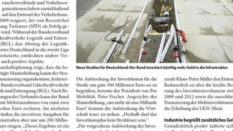 Neue Straßen für Deutschland: Der Bund ...