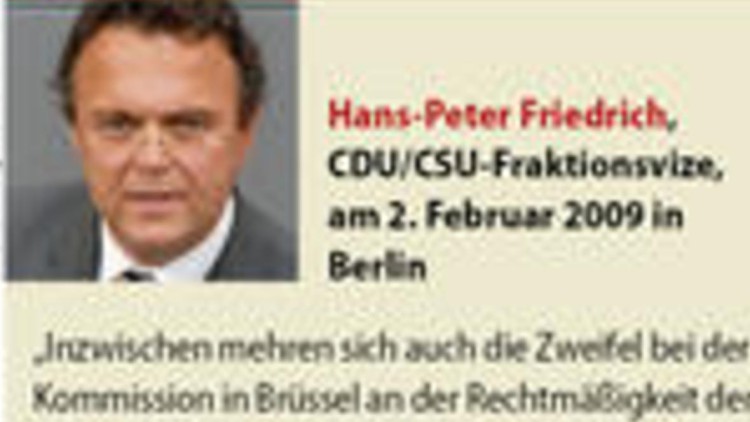 'Inzwischen mehren sich auch die Zweifel bei der ...