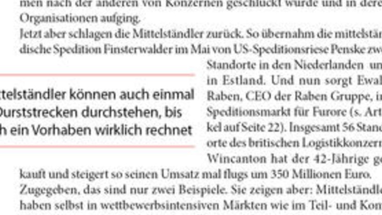 Die Mittelständler schlagen zurück Die Mittelständler schlagen zurück