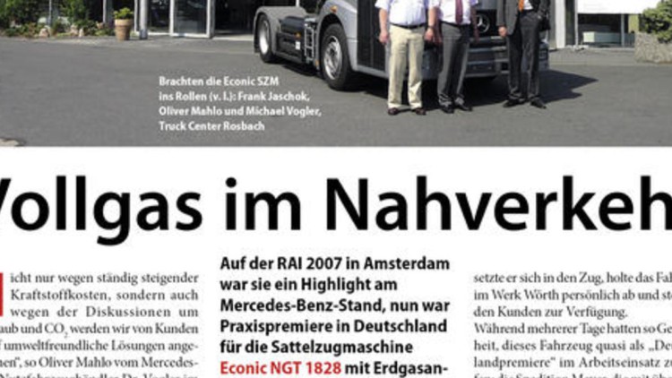 Vollgas im Nahverkehr