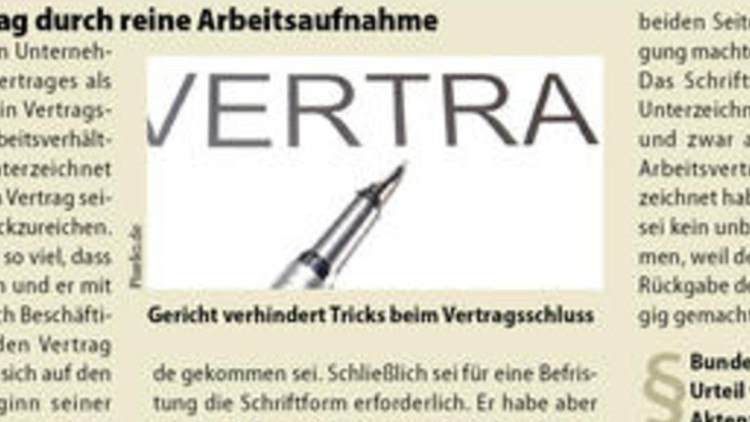 Kein unbefristeter Vertrag durch reine ...