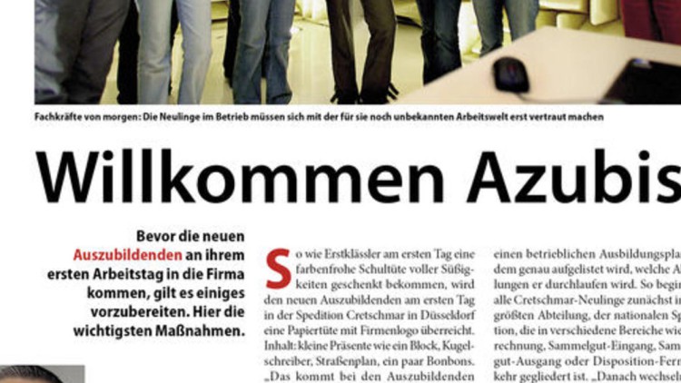 Willkommen Azubis!