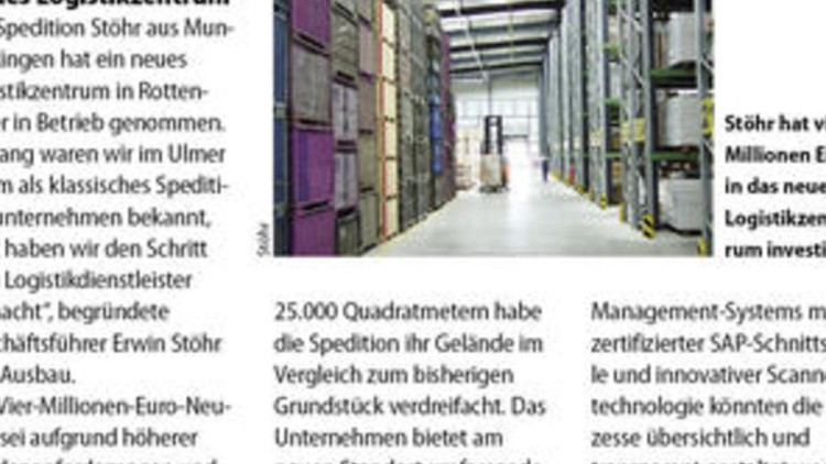 Neues Logistikzentrum Neues Logistikzentrum