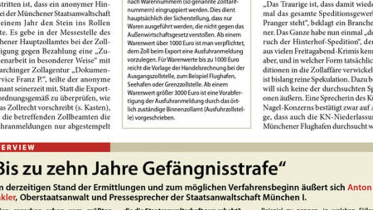 Großrazzia bei Polizei