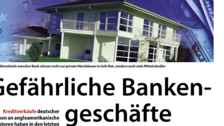 Gefährliche Banken-geschäfte