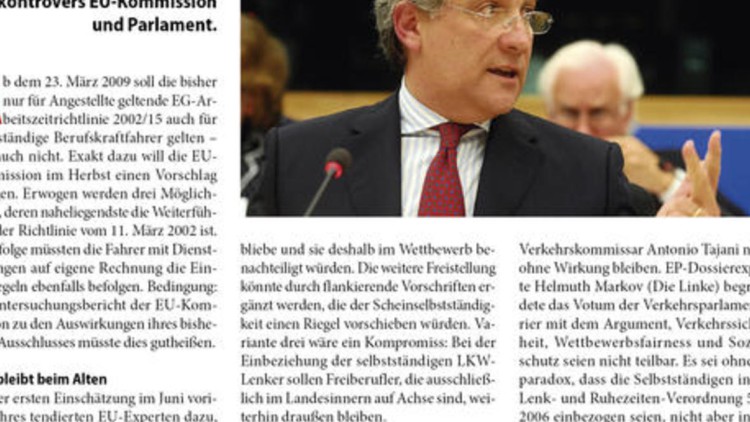 Kontrolle der Selbstständigen