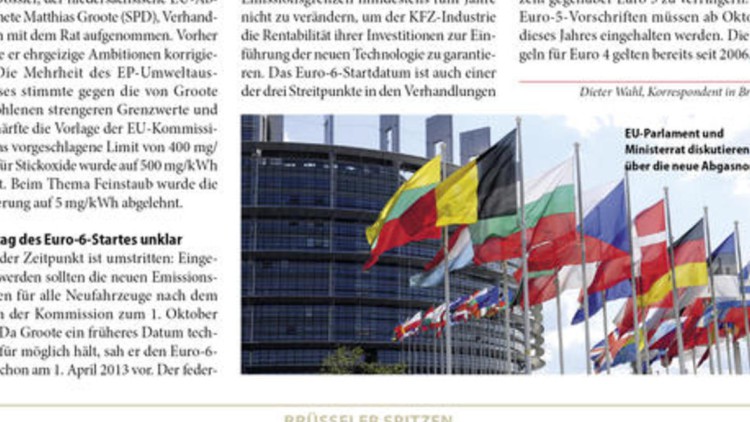 Korrektur an Euro 6