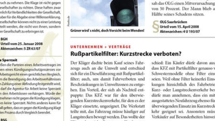 Wenden mit Ankündigung