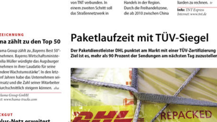 Paketlaufzeit mit TÜV-Siegel