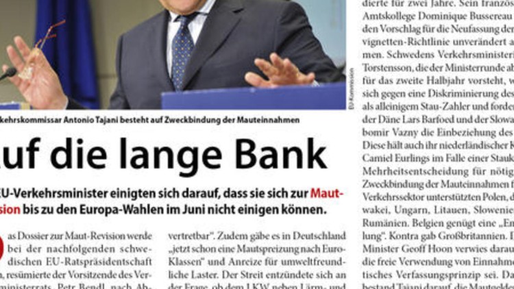 Auf die lange Bank