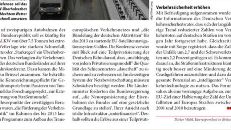 Überholverbot kommt