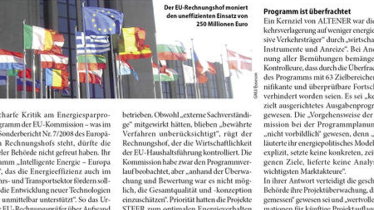 Geld verschwendet