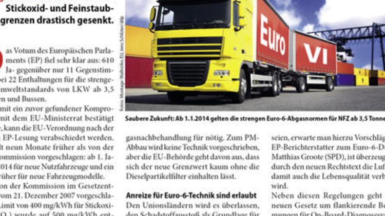 Euro 6 kommt ins Rollen