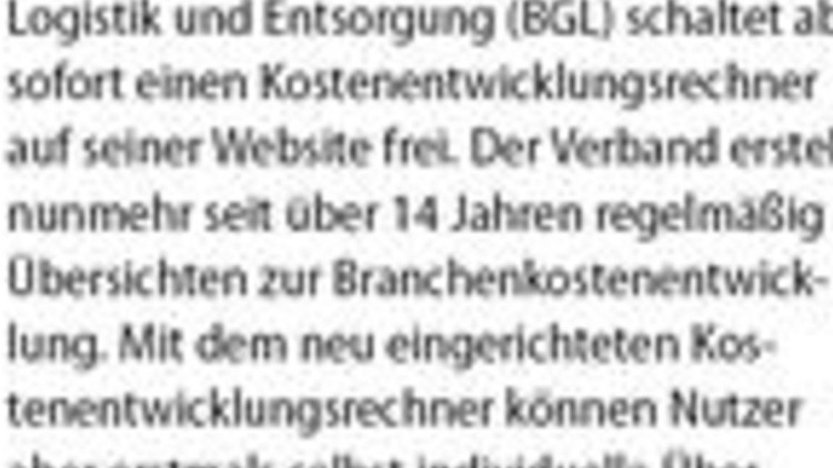 BGL startet Onlinetool