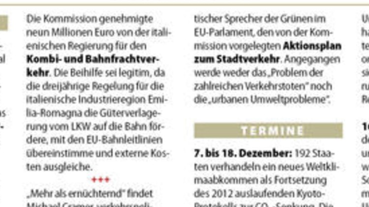 Zeit für EU-Logistikstrategie