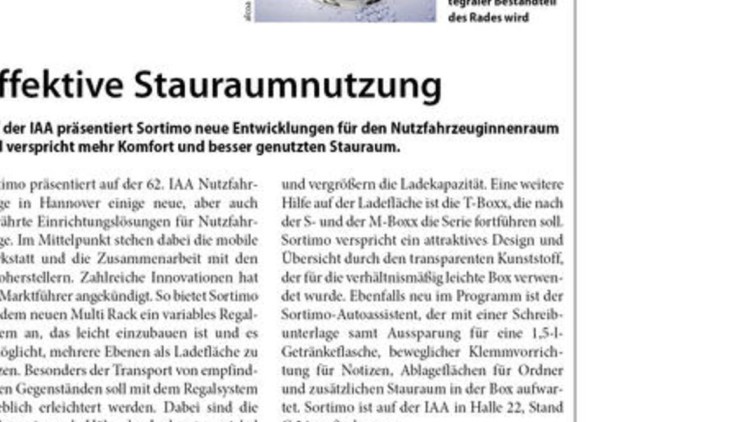 Effektive Stauraumnutzung