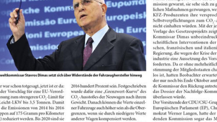 Neue CO2-Grenzen
