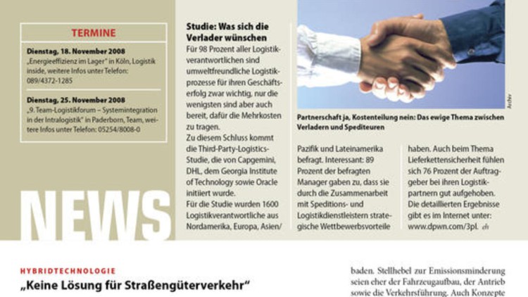 Studie: Was sich die Verlader wünschen